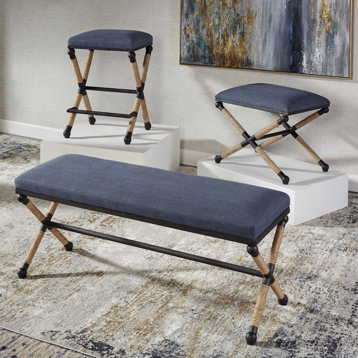Uttermost - Firth Rustic Navy Bench - 23713