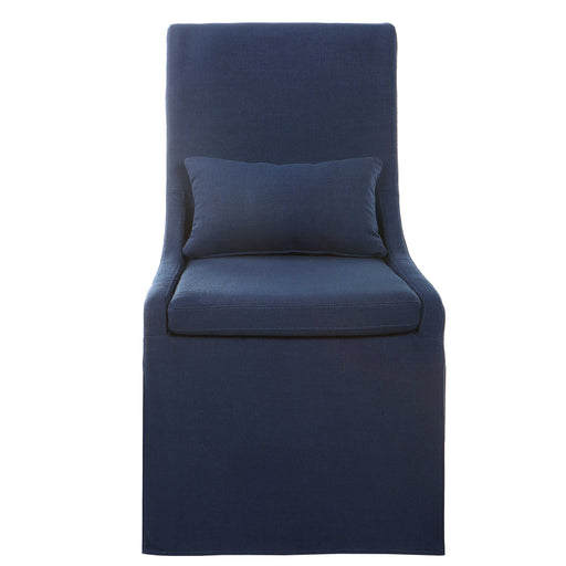Uttermost - Coley Denim Armless Chair - 23726 - GreatFurnitureDeal