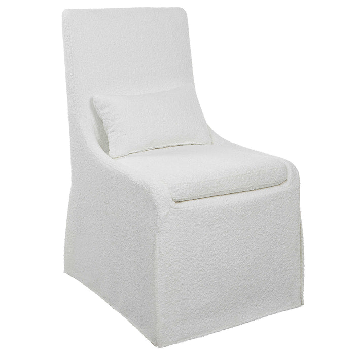 Uttermost - Coley White Armless Chair - 23728