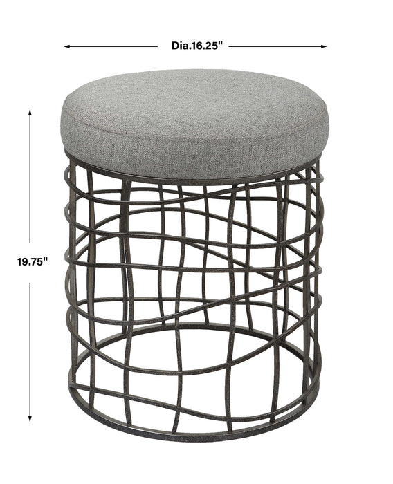 Uttermost - Carnival Iron Round Accent Stool - 23748 - GreatFurnitureDeal