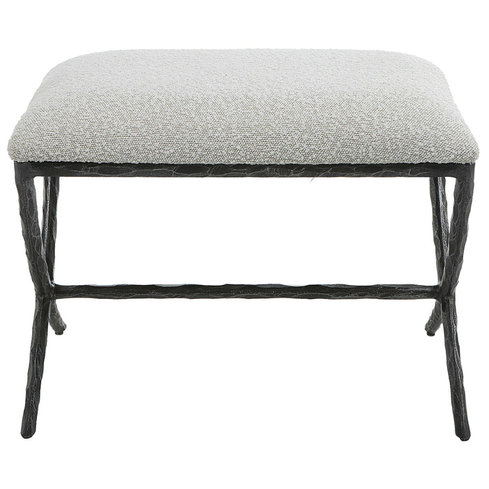 Uttermost - Brisby Gray Fabric Small Bench - 23750 - GreatFurnitureDeal