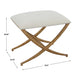Uttermost - Expedition White Fabric Small Bench - 23751 - GreatFurnitureDeal