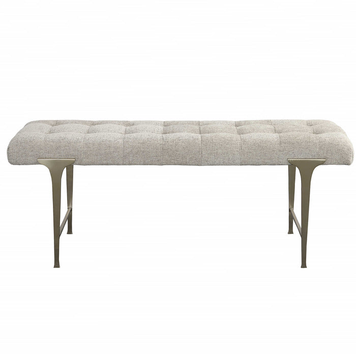 Uttermost - Imperial Upholstered Gray Bench - 23765