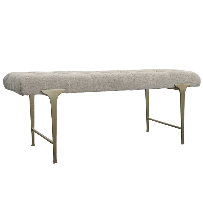 Uttermost - Imperial Upholstered Gray Bench - 23765