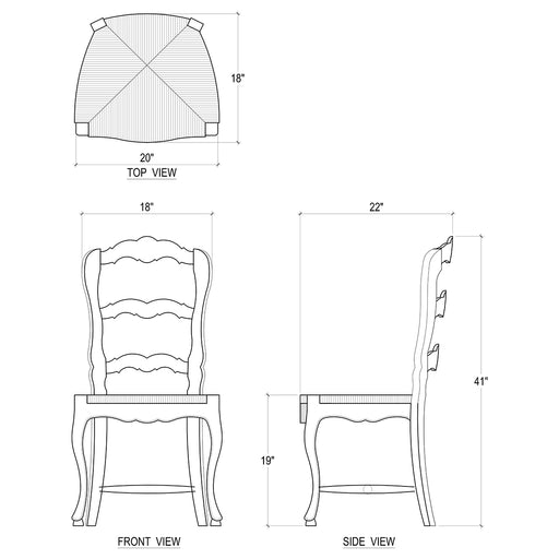 Bramble - Provincial Dining Chair - Set of 2- BR-23779 - GreatFurnitureDeal