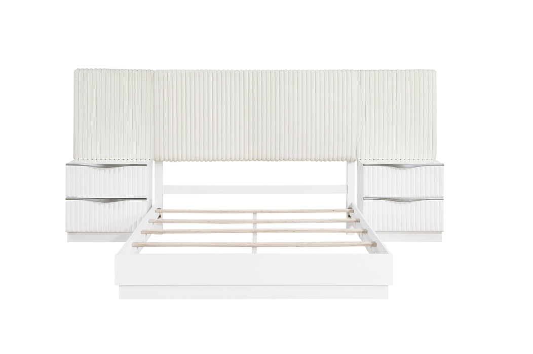 Homelegance - Linea 5 Piece Queen Wall Bed in Pearl White - 2384-1*WB