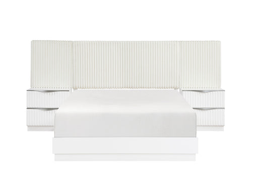 Homelegance - Linea 5 Piece California King Wall Bed in Pearl White - 2384K-1CK*WB - GreatFurnitureDeal