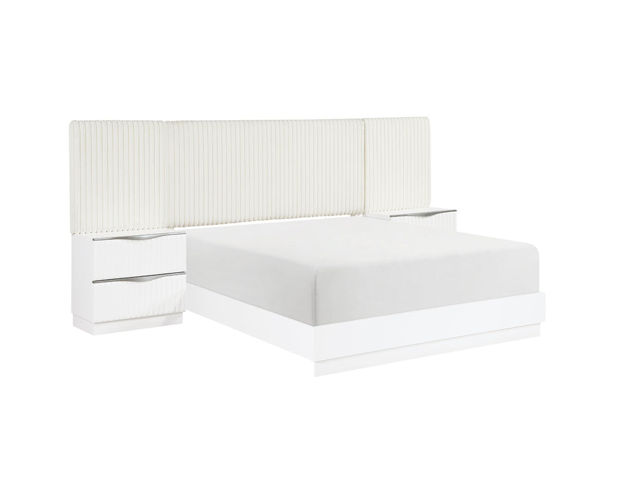 Homelegance - Linea 5 Piece California King Wall Bed in Pearl White - 2384K-1CK*WB