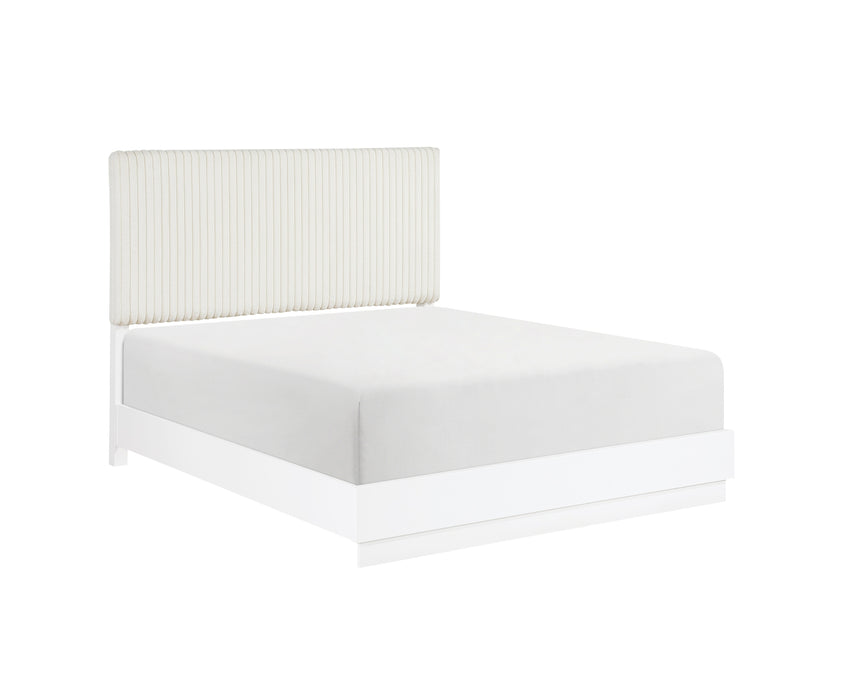 Homelegance - Linea 5 Piece California King Bedroom Set in Pearl White - 2384K-1CK*9