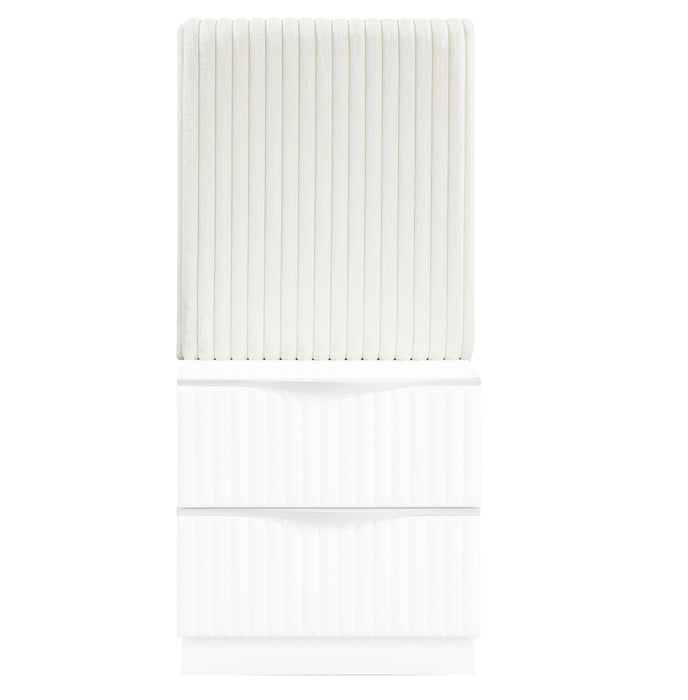 Homelegance - Linea 5 Piece California King Wall Bed in Pearl White - 2384K-1CK*WB