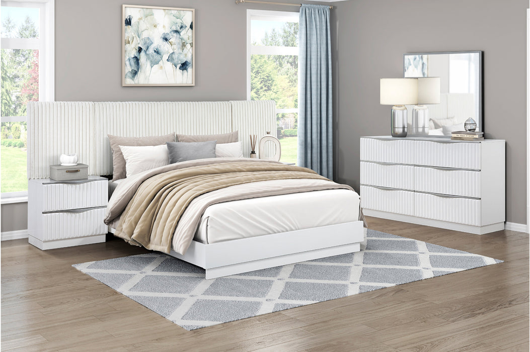 Homelegance - Linea 5 Piece Queen Wall Bed in Pearl White - 2384-1*WB