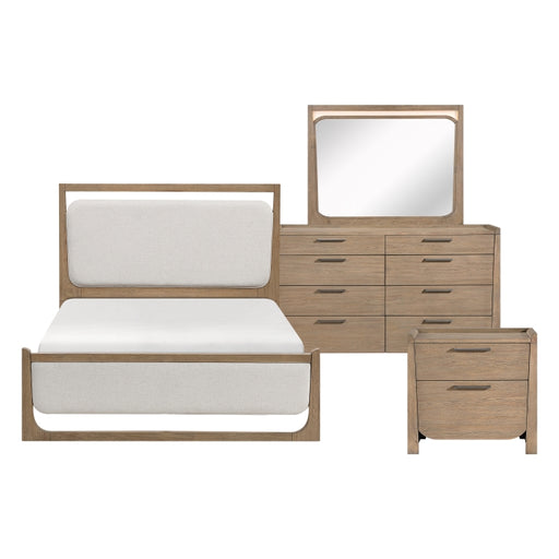 Homelegance - Riley 4 Piece Queen Bedroom Set in Light Brown - 2385-1*4 - GreatFurnitureDeal