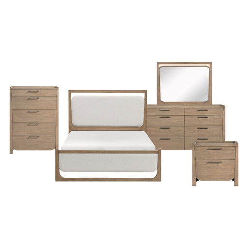 Homelegance - Riley 5 Piece Queen Bedroom Set in Light Brown - 2385-1*9 - GreatFurnitureDeal