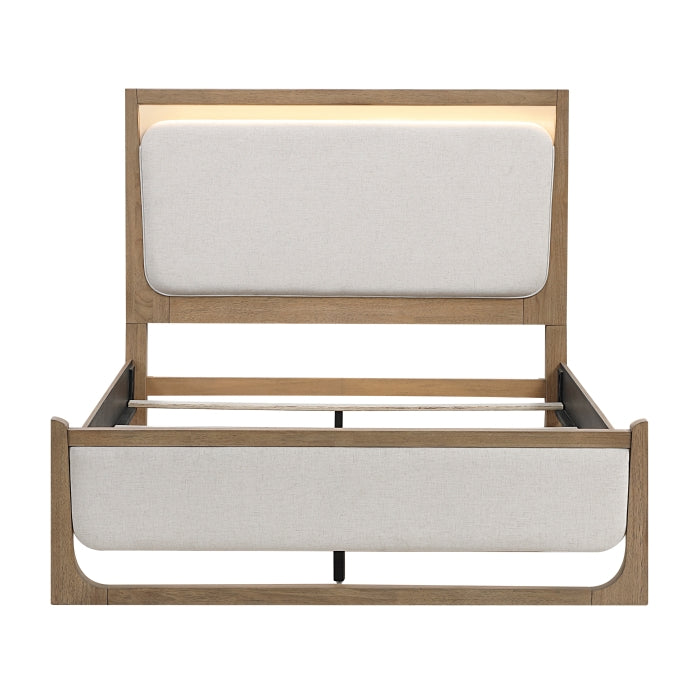 Homelegance - Riley 4 Piece Queen Bedroom Set in Light Brown - 2385-1*4 - GreatFurnitureDeal