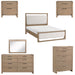 Homelegance - Riley 6 Piece California King Bedroom Set in Light Brown - 2385K-1CK-6SET - GreatFurnitureDeal