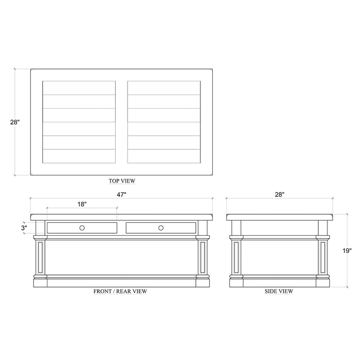 Bramble - Roosevelt Coffee Table - BR-23857CCA - GreatFurnitureDeal