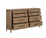 Homelegance - Sonoma 8 Drawer Dresser and Mirror Set - 2386-5-6 - GreatFurnitureDeal