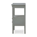 Bramble - Eton 2 Drawer Side Table w/ Pull Out Shelf in Grey Charleston - 23873GCH----- - GreatFurnitureDeal