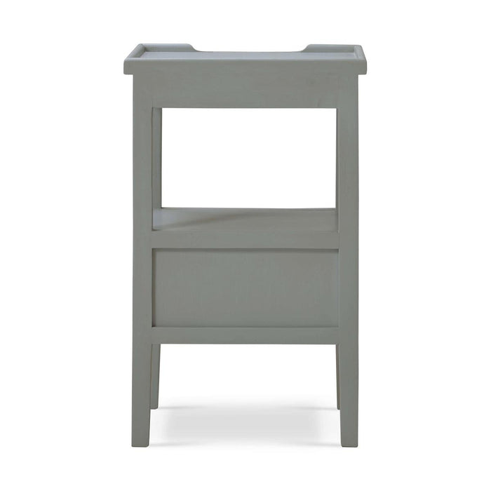 Bramble - Eton 2 Drawer Side Table w/ Pull Out Shelf in Grey Charleston - 23873GCH----- - GreatFurnitureDeal