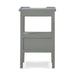Bramble - Eton 2 Drawer Side Table w/ Pull Out Shelf in Grey Charleston - 23873GCH----- - GreatFurnitureDeal