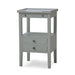 Bramble - Eton 2 Drawer Side Table w/ Pull Out Shelf in Grey Charleston - 23873GCH----- - GreatFurnitureDeal