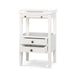 Bramble - Eton 2 Drawer Side Table w/ Pull Out Shelf in Architectural White - 23873HRW----LDT - GreatFurnitureDeal