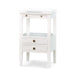 Bramble - Eton 2 Drawer Side Table w/ Pull Out Shelf in Architectural White - 23873HRW----LDT - GreatFurnitureDeal