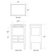 Bramble - Eton 2 Drawer Side Table w/ Pull Out Shelf in Architectural White - 23873HRW----LDT - GreatFurnitureDeal