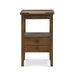 Bramble - Eton 2 Drawer Side Table w/ Pull Out Shelf in Straw Wash - 23873STW----- - GreatFurnitureDeal