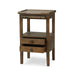 Bramble - Eton 2 Drawer Side Table w/ Pull Out Shelf in Straw Wash - 23873STW----- - GreatFurnitureDeal