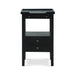 Bramble - Eton 2 Drawer Side Table w/ Pull Out Shelf In Batavia Black - 23873BBA - GreatFurnitureDeal