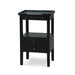 Bramble - Eton 2 Drawer Side Table w/ Pull Out Shelf In Batavia Black - 23873BBA - GreatFurnitureDeal