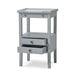 Bramble - Eton 2 Drawer Side Table w/ Pull Out Shelf - 23873GCH - GreatFurnitureDeal