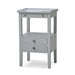 Bramble - Eton 2 Drawer Side Table w/ Pull Out Shelf - 23873GCH - GreatFurnitureDeal