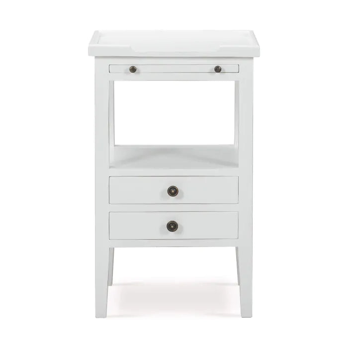 Bramble - Eton 2 Drawer Side Table w/ Pull Out Shelf - 23873HRW----LDT - GreatFurnitureDeal