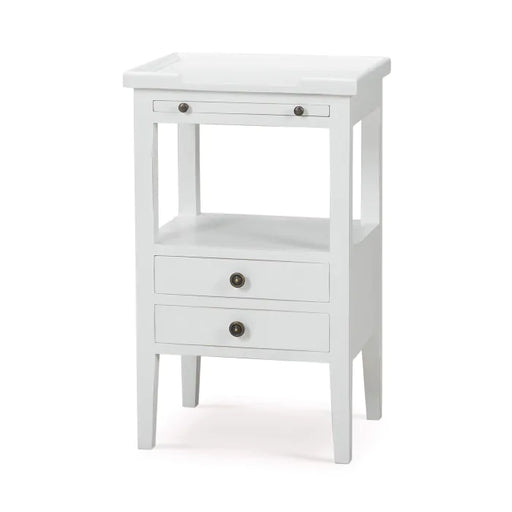 Bramble - Eton 2 Drawer Side Table w/ Pull Out Shelf - 23873HRW----LDT - GreatFurnitureDeal