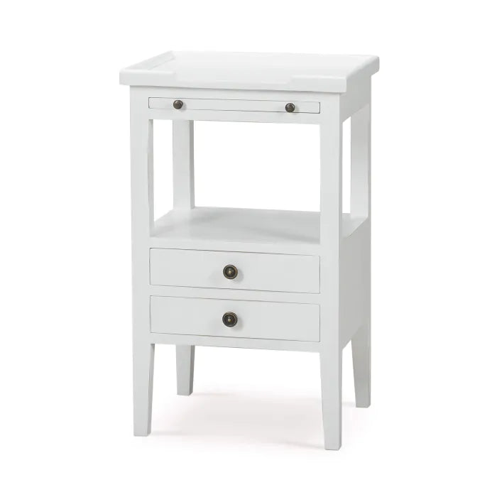 Bramble - Eton 2 Drawer Side Table w/ Pull Out Shelf - 23873HRW----LDT - GreatFurnitureDeal