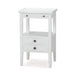 Bramble - Eton 2 Drawer Side Table w/ Pull Out Shelf - 23873HRW----LDT - GreatFurnitureDeal