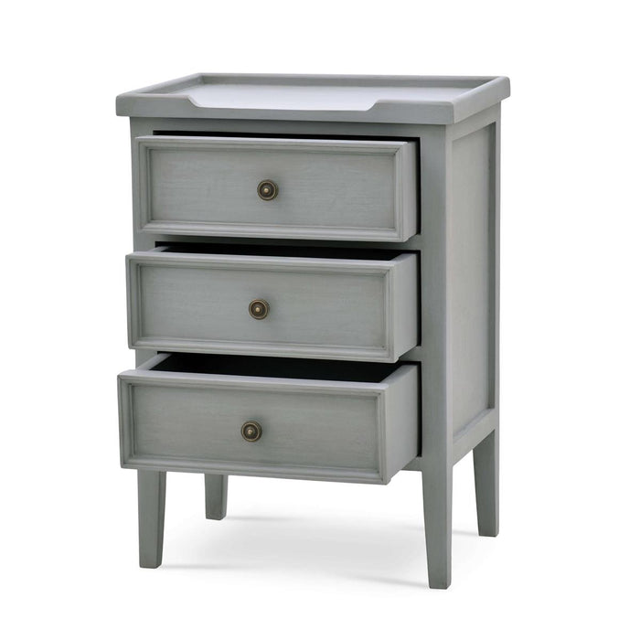 Bramble - Eton 3 Drawer End Table in Grey Charleston - 23874GCH----- - GreatFurnitureDeal