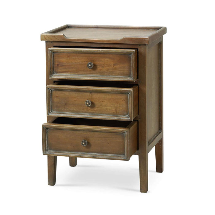 Bramble - Eton 3 Drawer End Table in Straw Wash - 23874STW----- - GreatFurnitureDeal