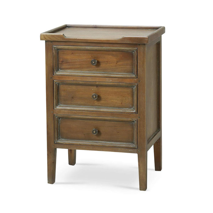 Bramble - Eton 3 Drawer End Table in Straw Wash - 23874STW----- - GreatFurnitureDeal