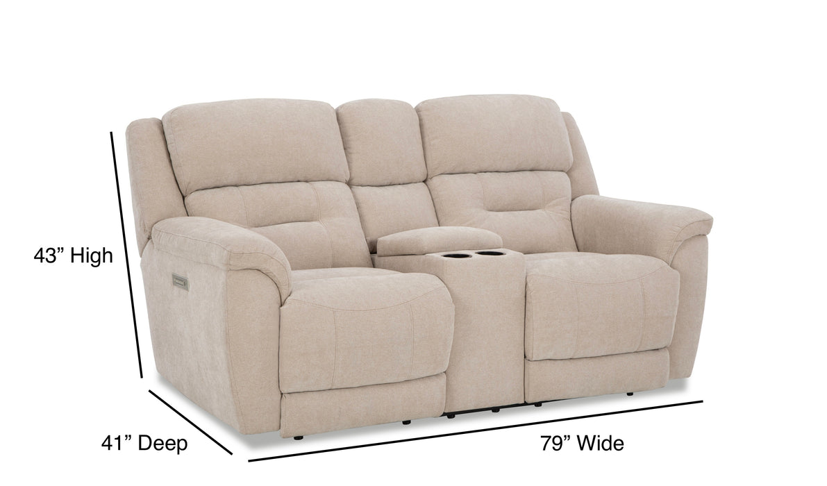 Motion Ease - Knockout Triple Power, Zero Gravity Loveseat in Tan - 239-26-17 - GreatFurnitureDeal