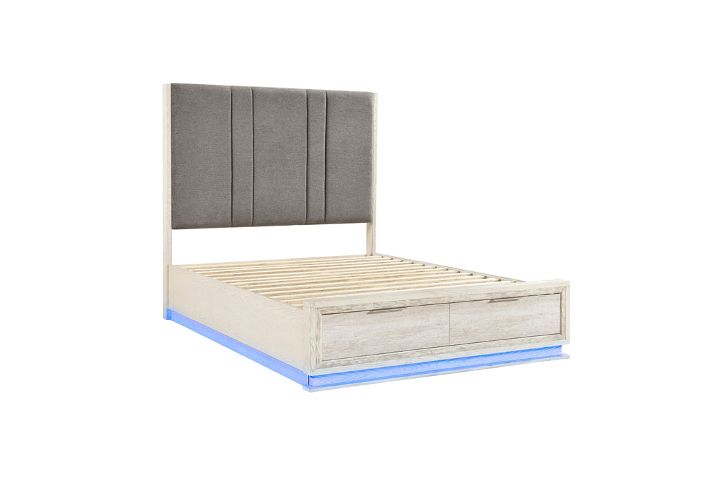 Homelegance - Noctis 3 Piece King Platform Bedroom Set with Footboard Storage - 2391-1EK*3 - GreatFurnitureDeal