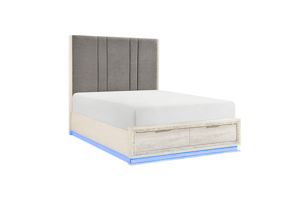 Homelegance - Noctis 3 Piece King Platform Bedroom Set with Footboard Storage - 2391-1EK*3 - GreatFurnitureDeal