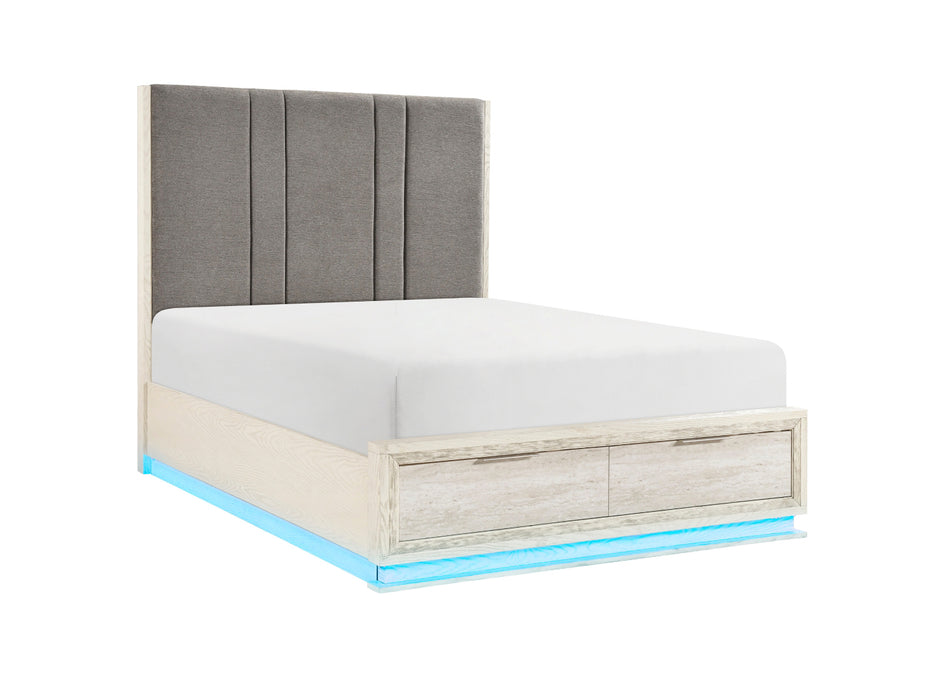 Homelegance - Noctis 3 Piece King Platform Bedroom Set with Footboard Storage - 2391-1EK*3 - GreatFurnitureDeal
