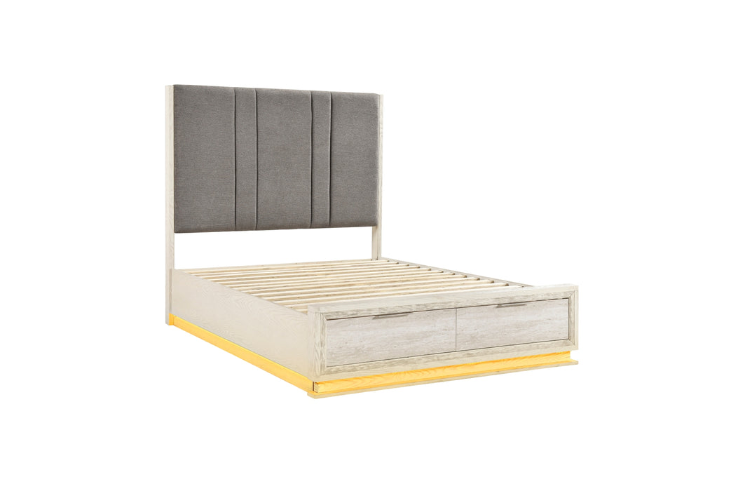 Homelegance - Noctis California King Platform Bed with Footboard Storage - 2391K-1CK*