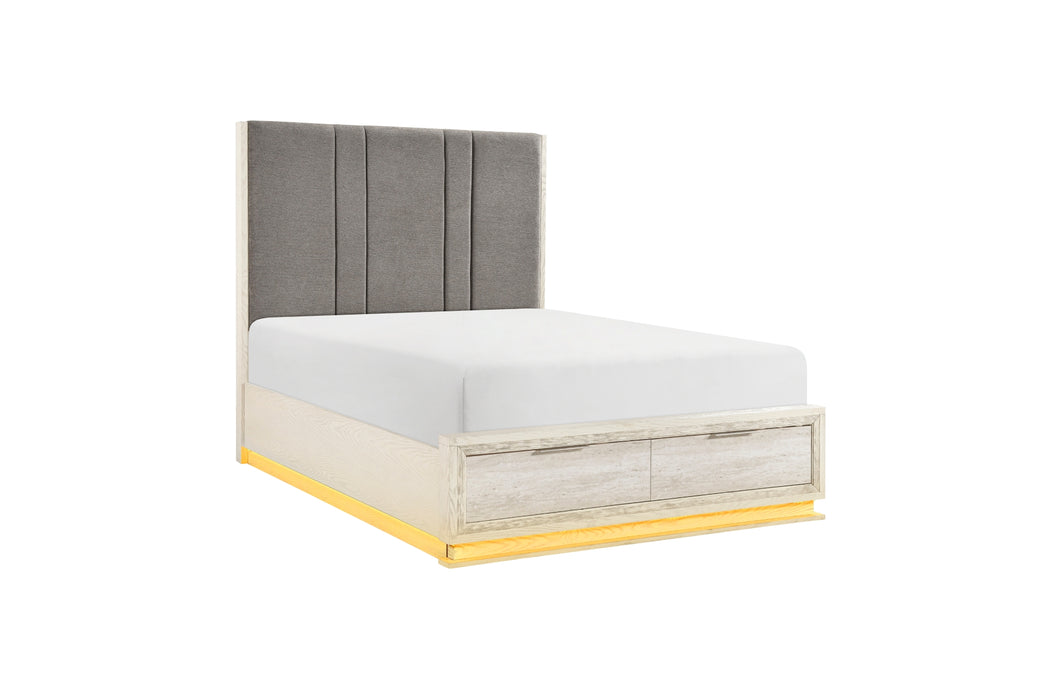Homelegance - Noctis California King Platform Bed with Footboard Storage - 2391K-1CK*