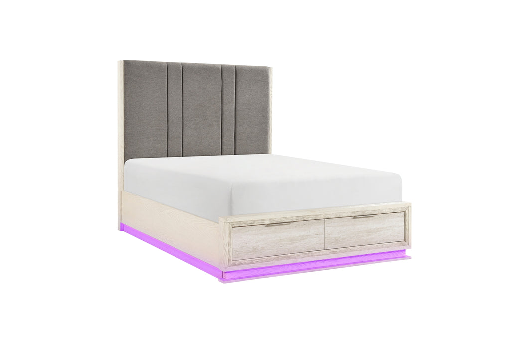 Homelegance - Noctis California King Platform Bed with Footboard Storage - 2391K-1CK*