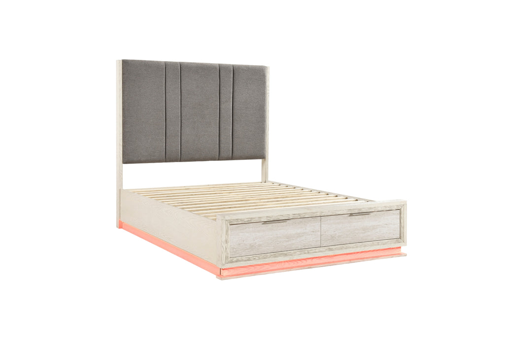 Homelegance - Noctis California King Platform Bed with Footboard Storage - 2391K-1CK*