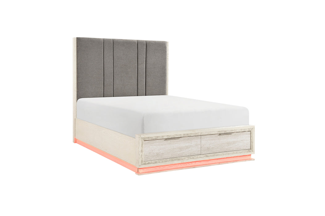 Homelegance - Noctis California King Platform Bed with Footboard Storage - 2391K-1CK*